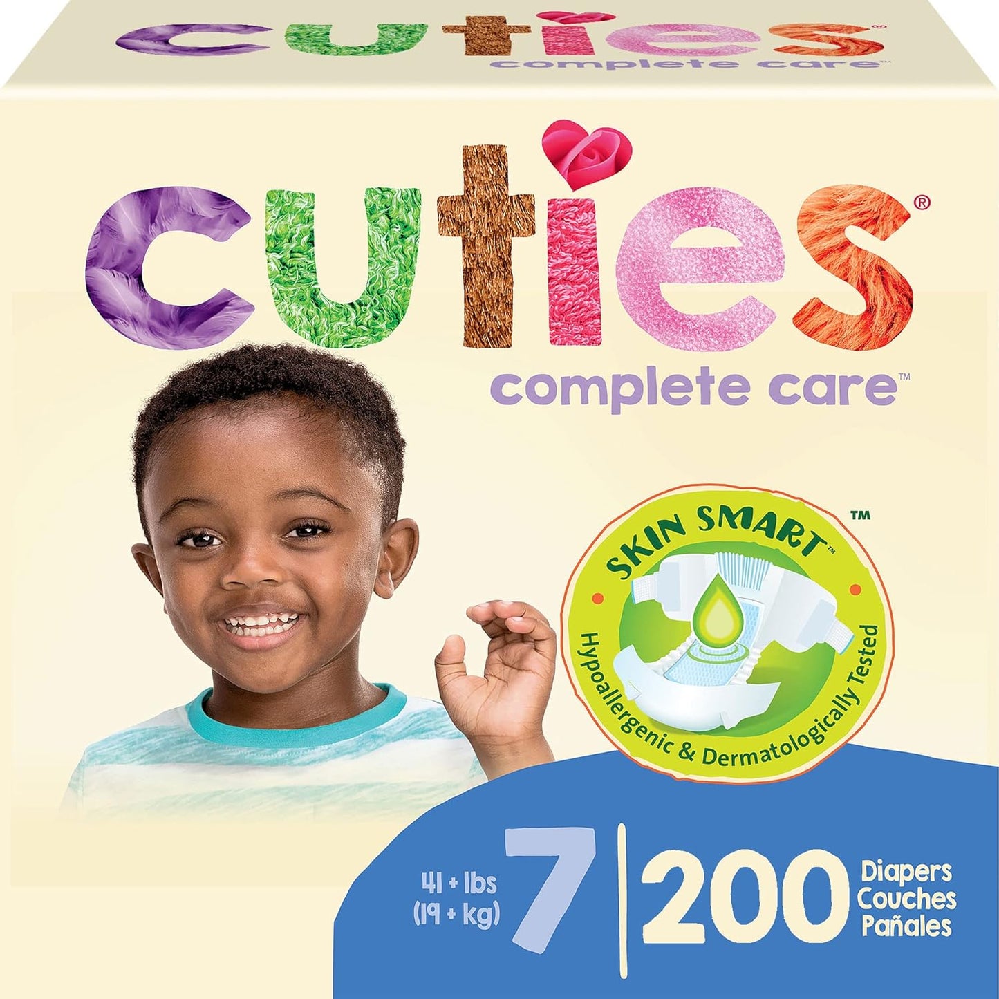Cuties | Skin Smart, Absorbent & Hypoallergenic Diapers with Flexible & Secure Tab