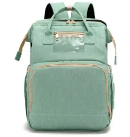 Diaper bag with pull out bed