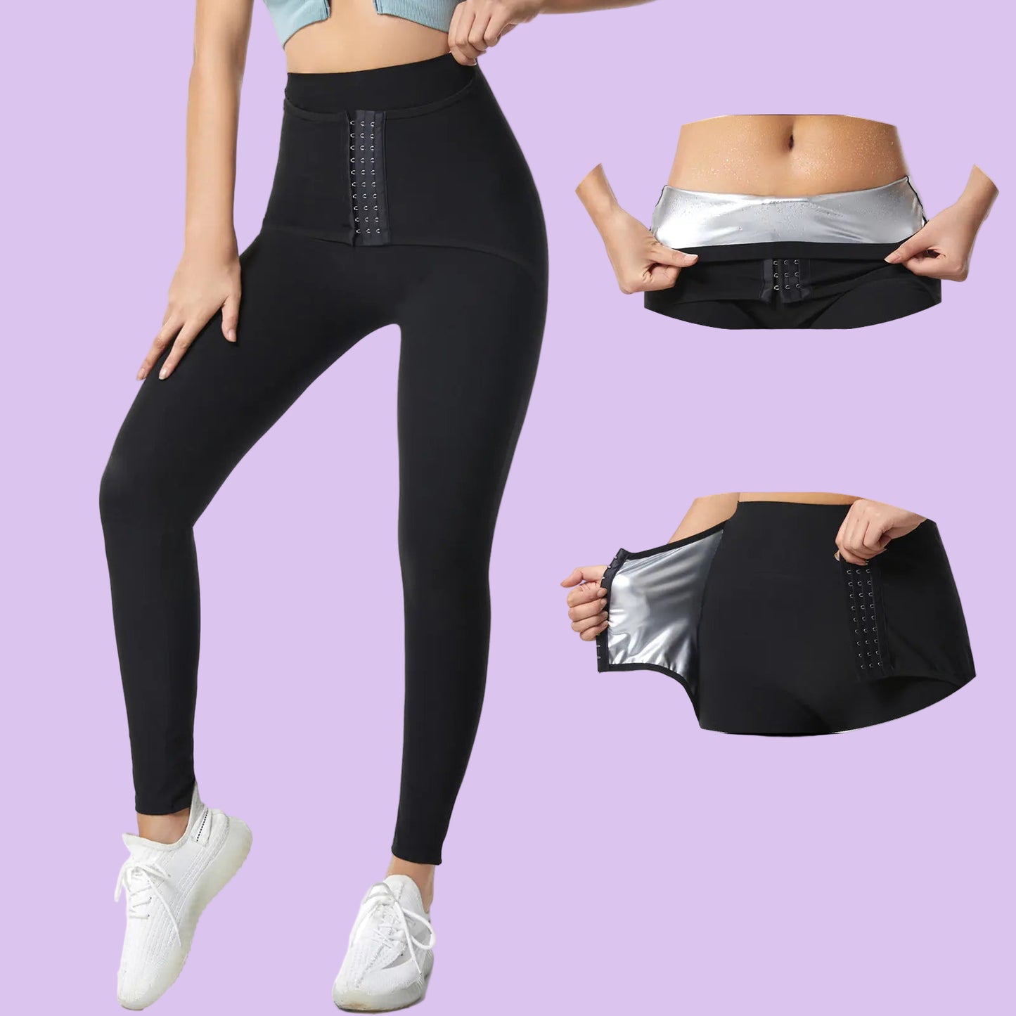 High-Waist Shaping Sauna Leggings