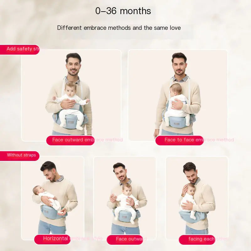 Multifunctional Strap on Baby Carrier