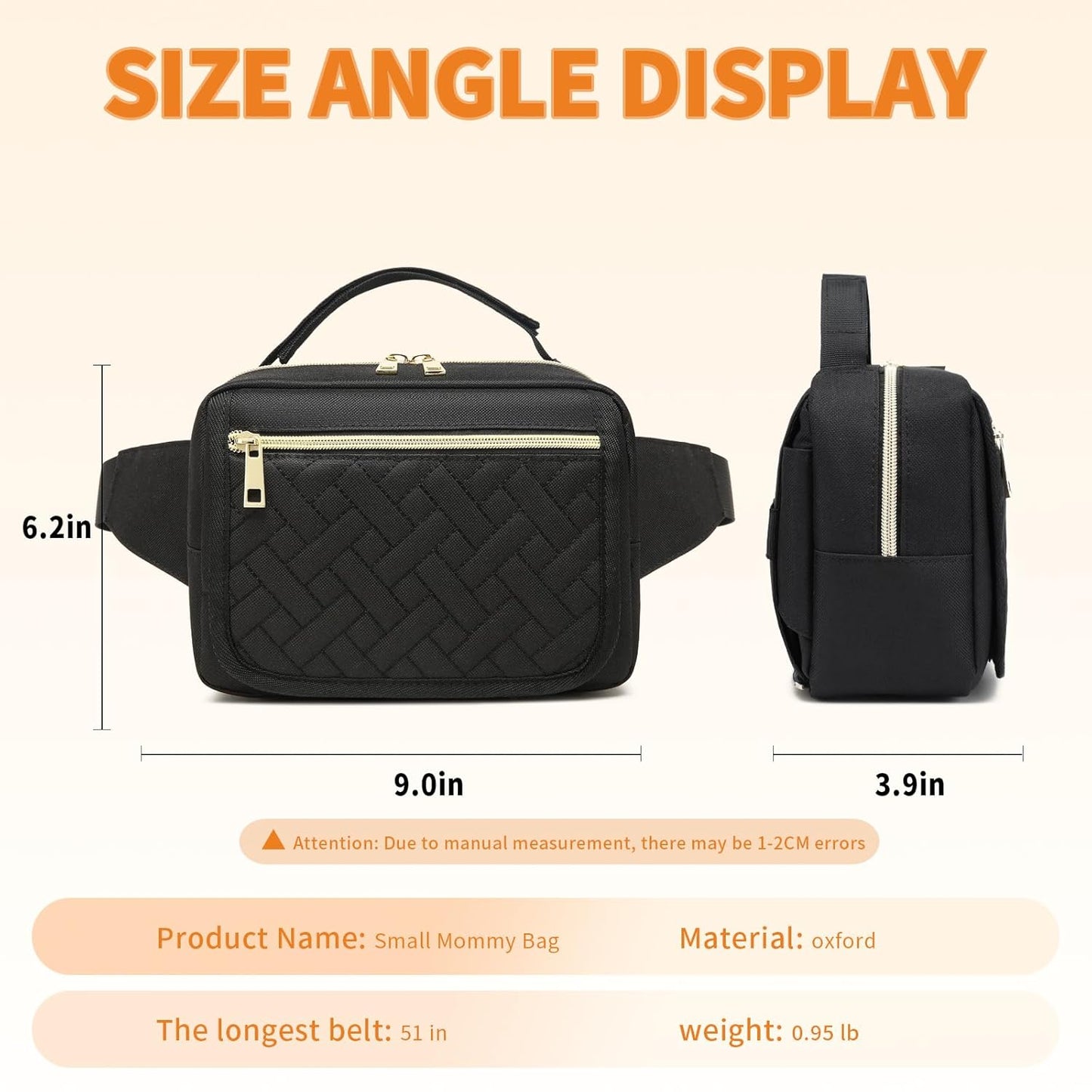 Belt Diaper Bag with Changing Pad