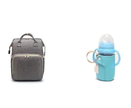 Diaper bag with pull out bed