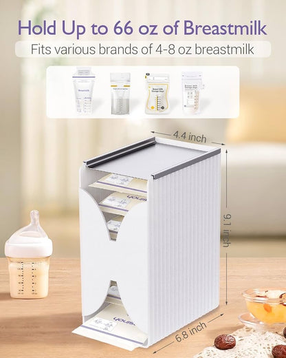 Freeze Organizer and Tower for Milk Storage Bags