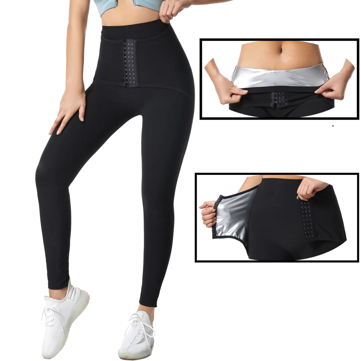 High-Waist Shaping Sauna Leggings