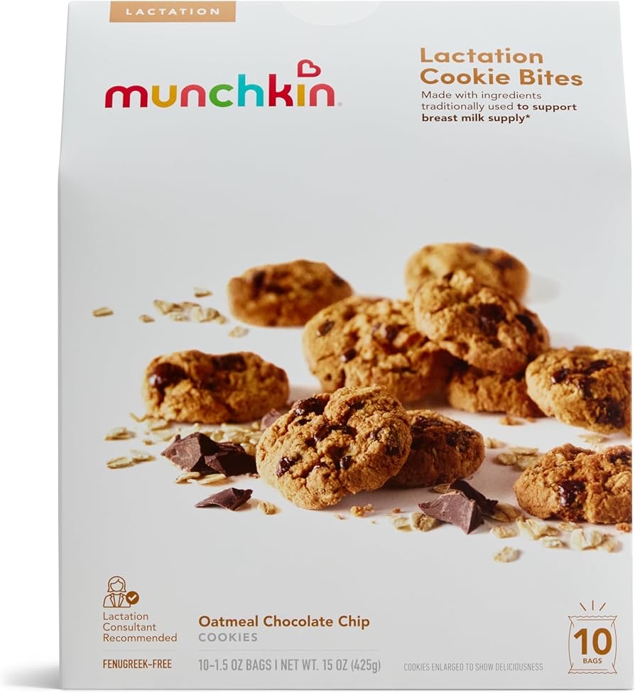 Munchkin Milkmakers® Lactation Cookie Bites – Oatmeal Chocolate Chip