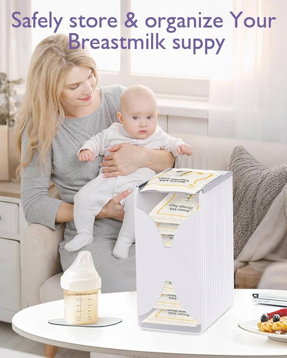 Freeze Organizer and Tower for Milk Storage Bags