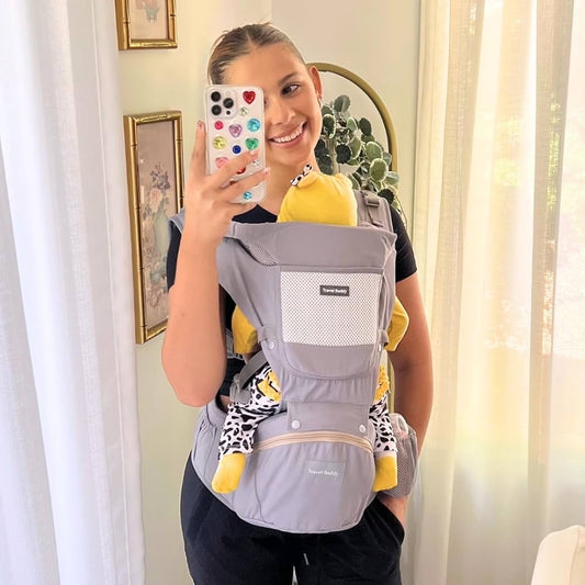Travel Buddy Baby Carrier| 4-in-1 with Hip Seat and Sling | 3-44lbs Newborn & Toddler Carrier