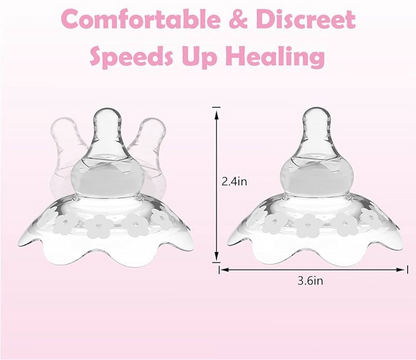 Breastfeeding Nipple Shields | Support for Latch Difficulties & Sensitive Nipples (2 Pack)