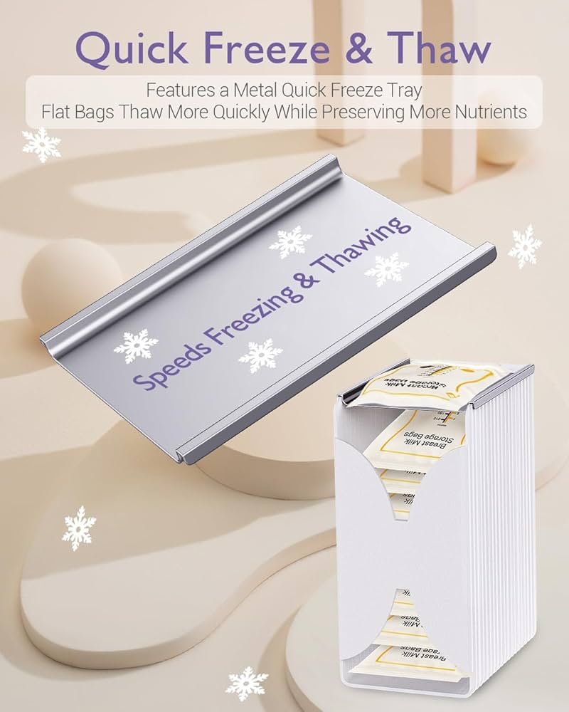 Freeze Organizer and Tower for Milk Storage Bags