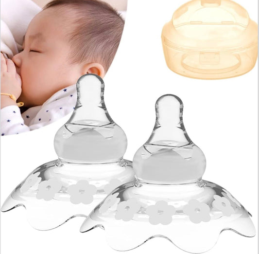 Breastfeeding Nipple Shields | Support for Latch Difficulties & Sensitive Nipples (2 Pack)