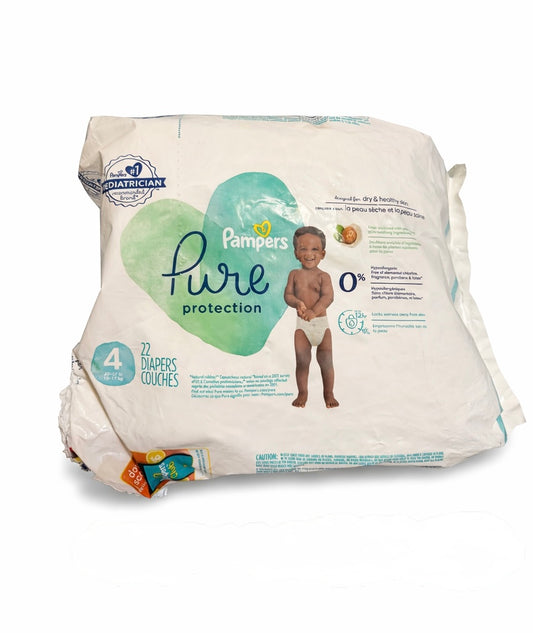 Pampers Pure Protection Diapers Size 4 (Opened)