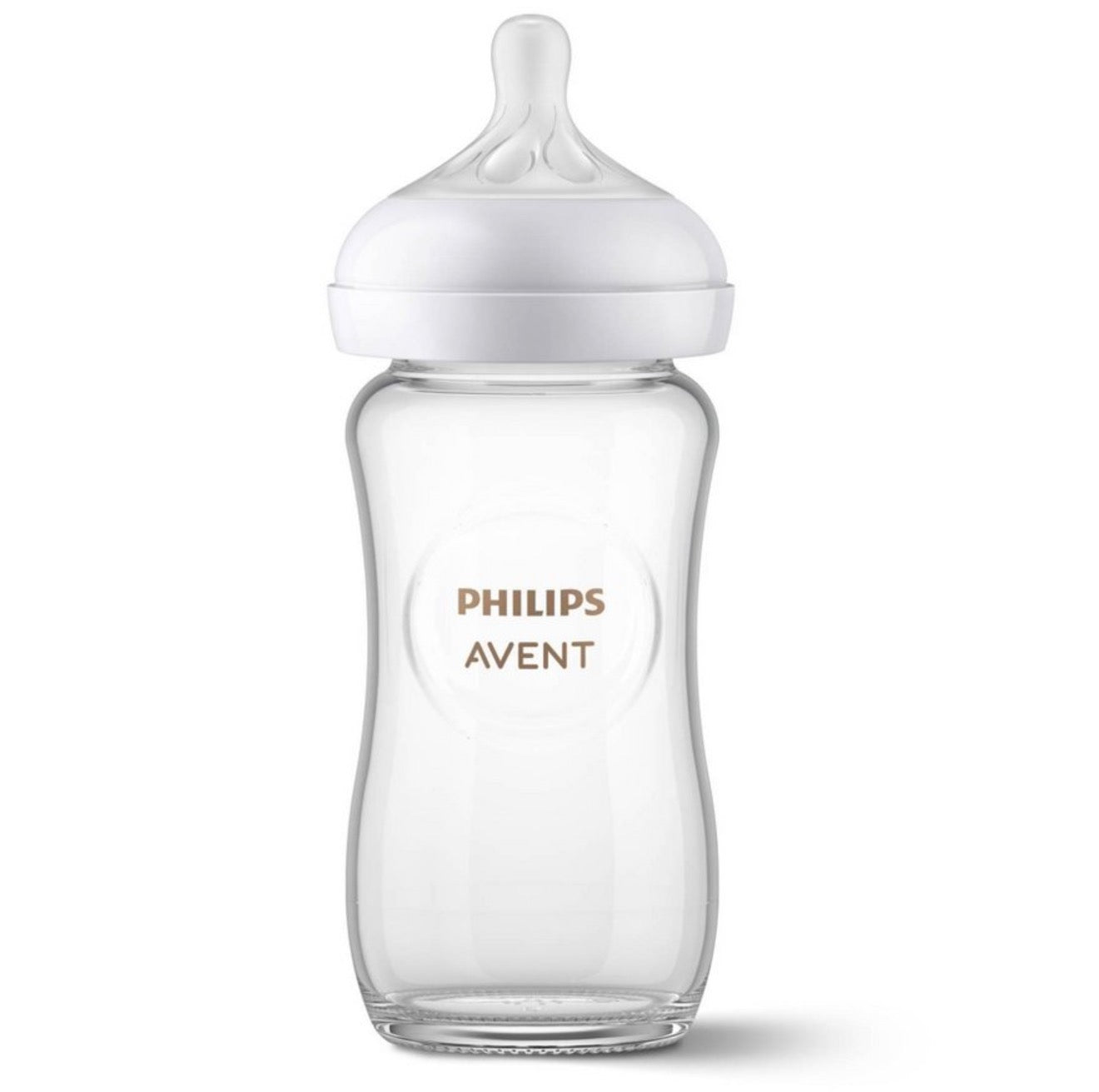 Philips Avent Natural Glass Baby Bottles (8 oz, 3-Pack)