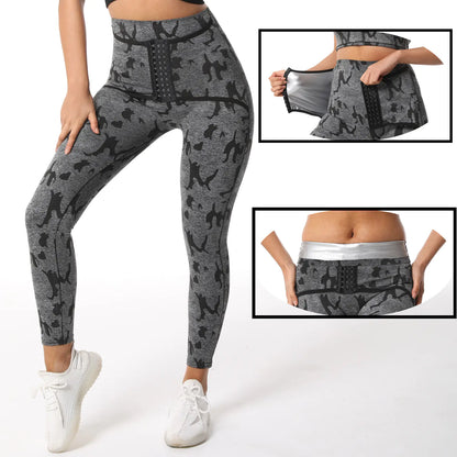 High-Waist Shaping Sauna Leggings