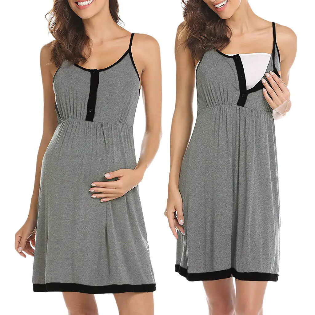 Postpartum/Maternity Dress with Straps