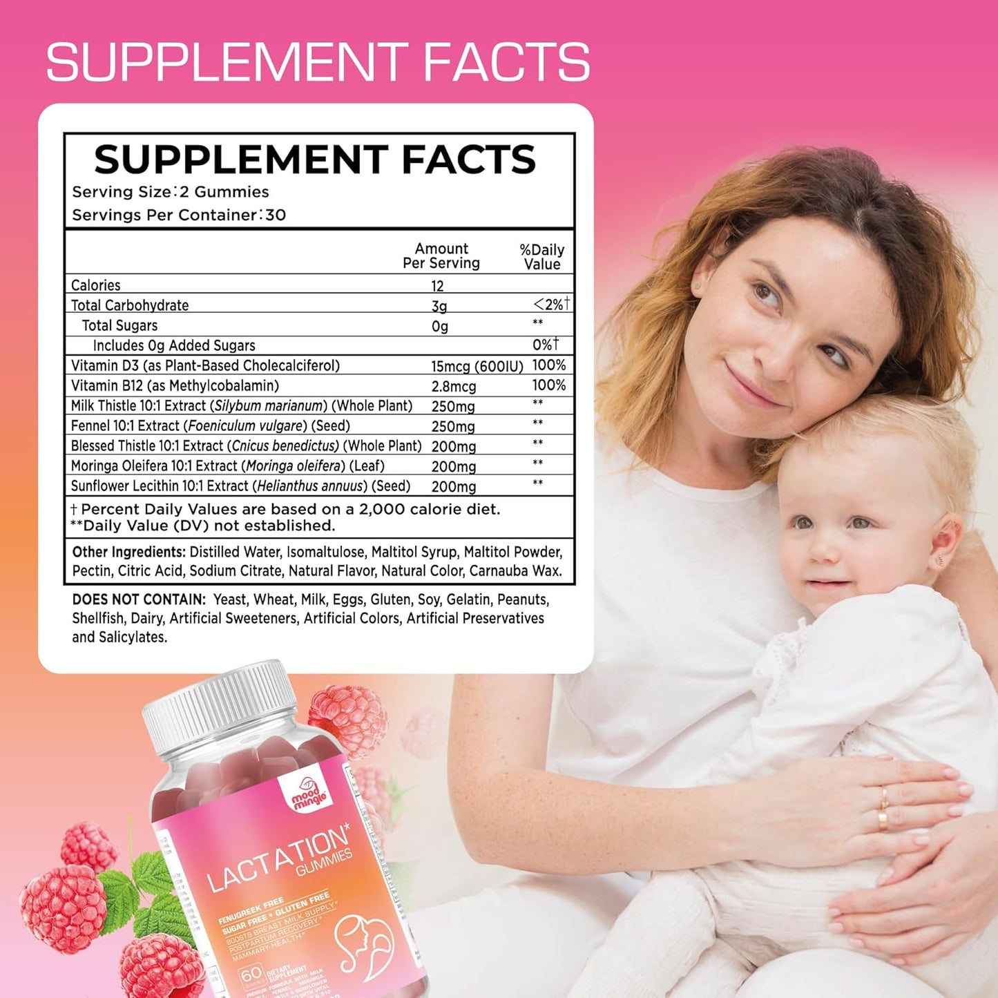 Mood Mingle Lactation and Postpartum Support Gummies