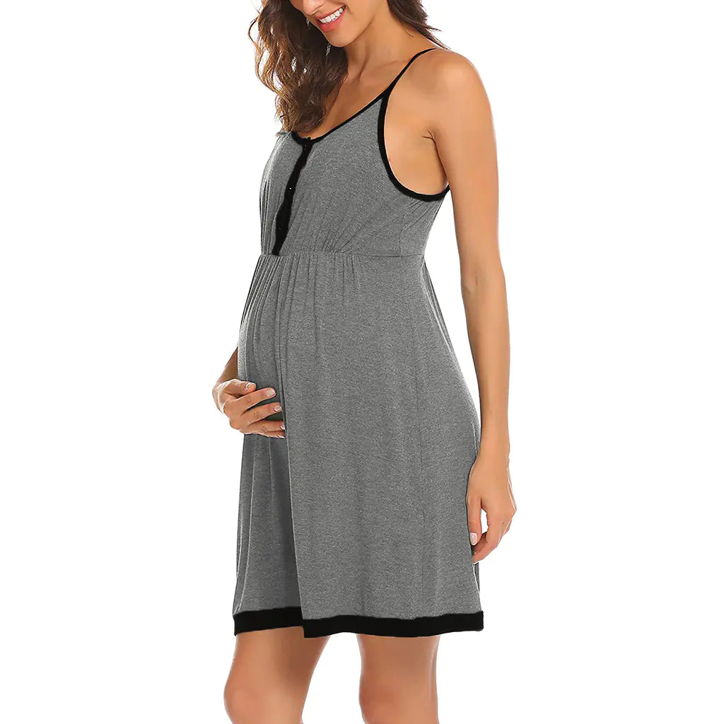 Postpartum/Maternity Dress with Straps